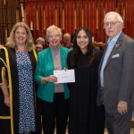 St John's College Scholarship recipient with Warden, Allison Abra, Jocelyn Barnard & Warren Barnard