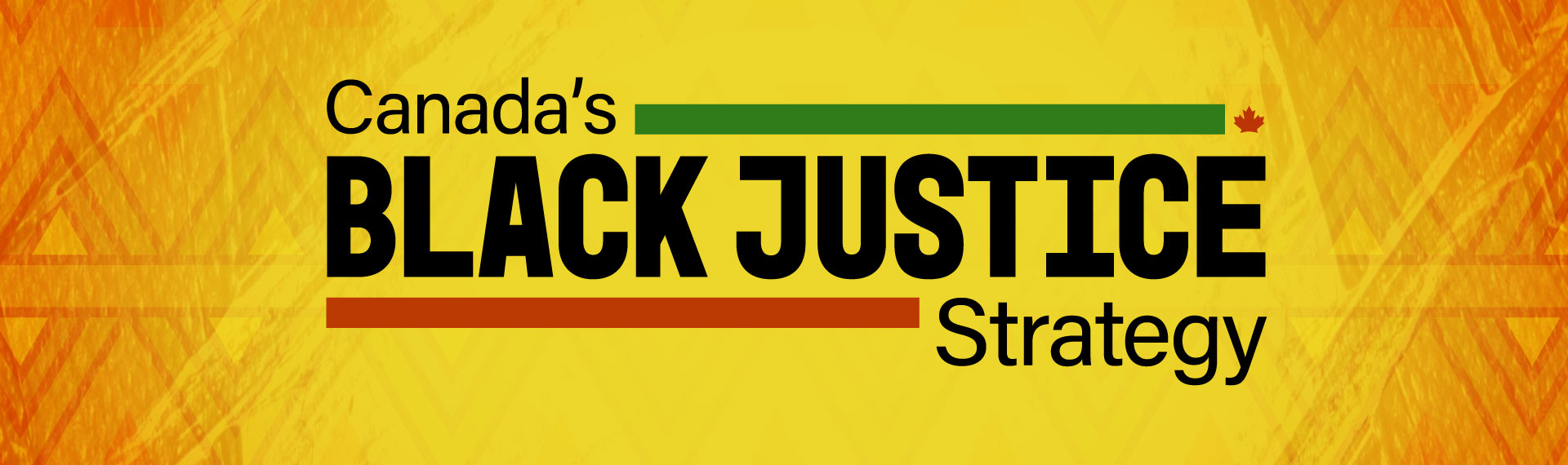 Banner for Canada's Black Justice Strategy