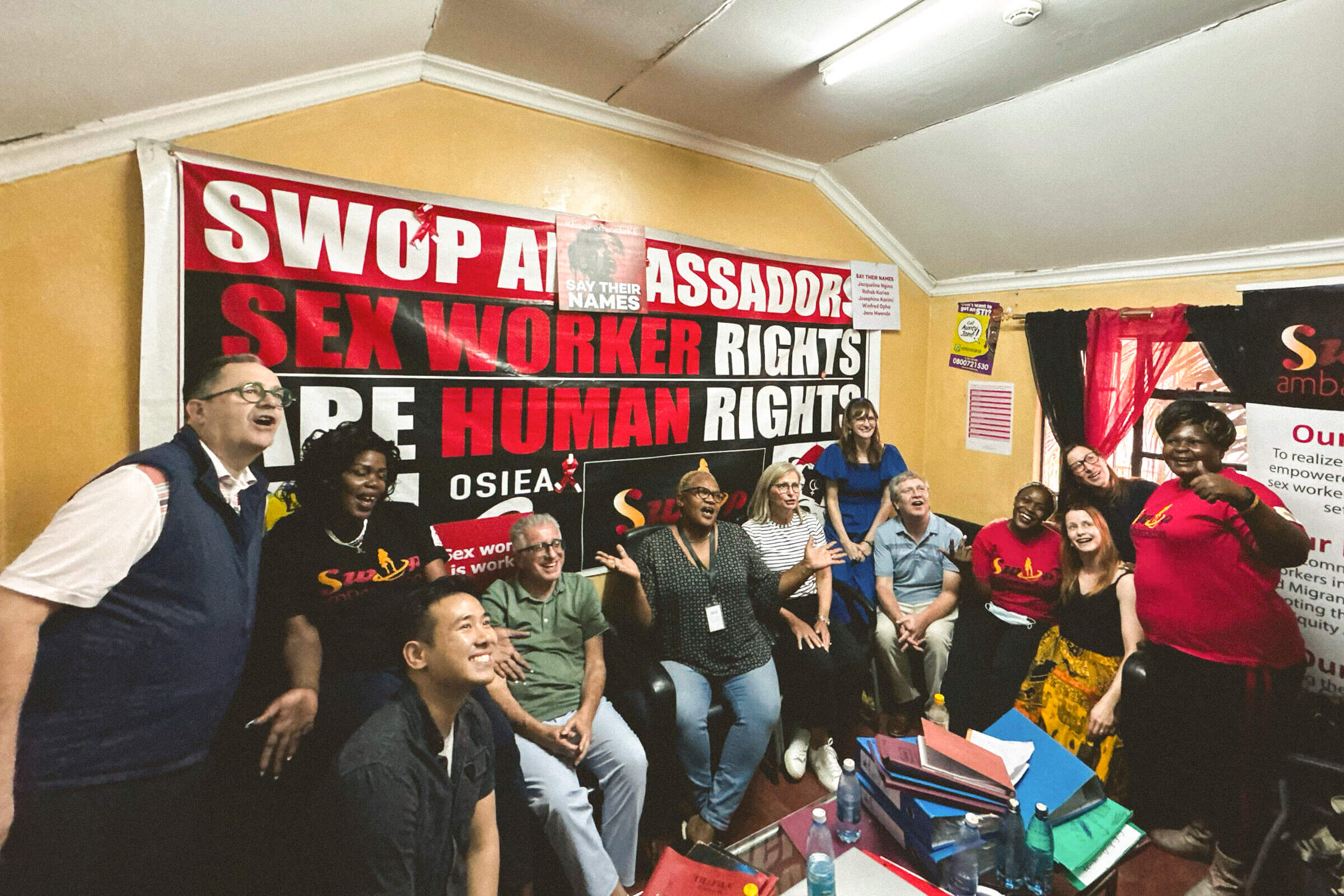 In the office of the SWOP ambassadors 