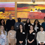 Master of Human Rights students in their graduating year give a presentation to the human rights advocacy community sharing their major research. Senator Marilou McPhedran (far left) gave the keynote address.