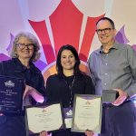Canadian Nutrition Society Conference winners 2025 - Dr. Carla Taylor, Anne Manson, Dr. Harold Aukema