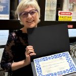 Grace Nickel is pictured at the Manitoba Craft Council’s inaugural Night of Excellence awards dinner recently. Nickel is the first recipient of the new Robert and Meridel Archambeau Award of Distinction.