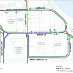 Map showing road construction and detours on Sifton Rd.