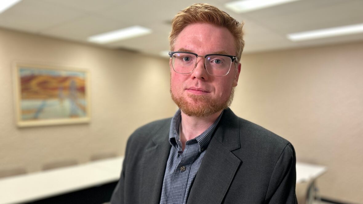 Brandon Trask is an associate professor in the University of Manitoba’s faculty of law. (Warren Kay/CBC)
