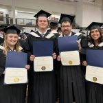 Left to right: Samantha Pearce, Alexander Bastin, Brent Tichon, and Maia Bacchus