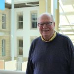 Dr. John Wade in the Brodie Centre atrium.
