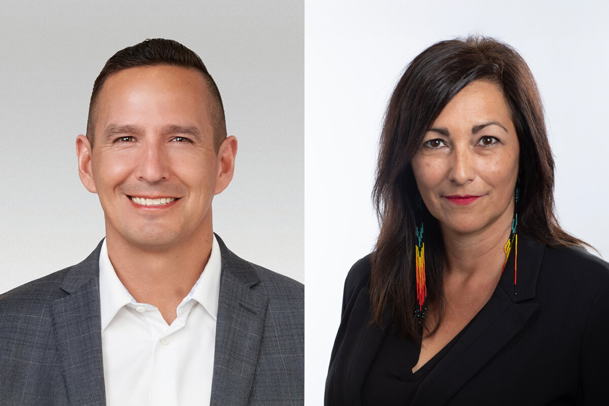 Michael Robertson and Diane Roussin headhots