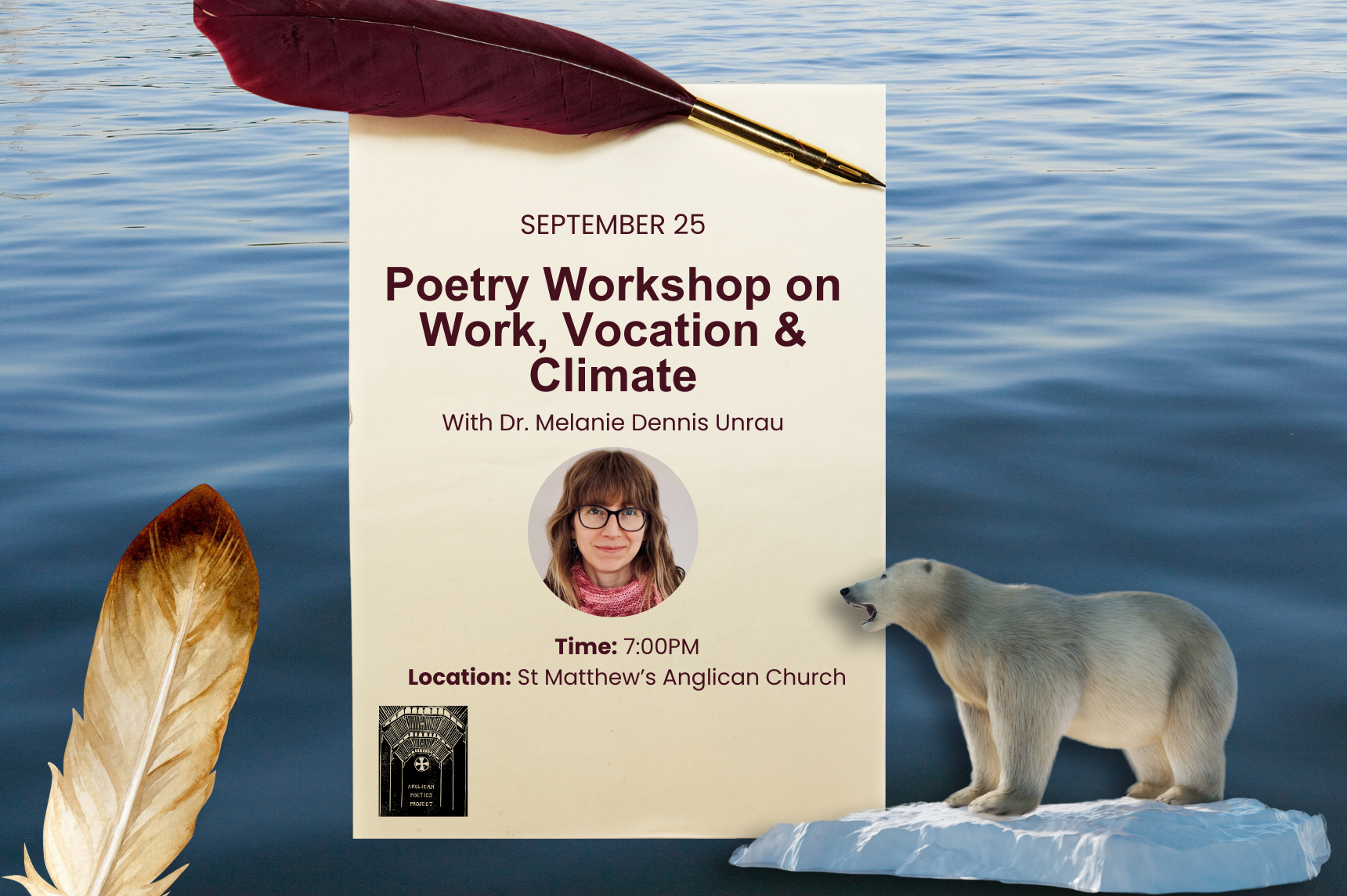 Infographic for the Poetry Workshop on Work, Vocation and Climate