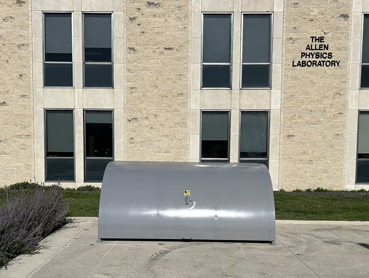 A shared bike pod next to Allen Building.