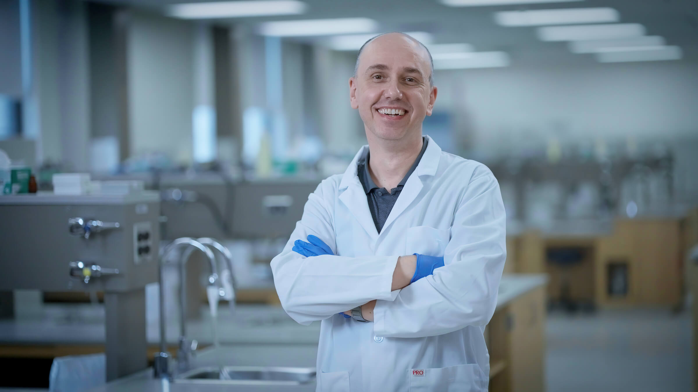 Peter Pelka, a professor in the Department of Microbiology at UM