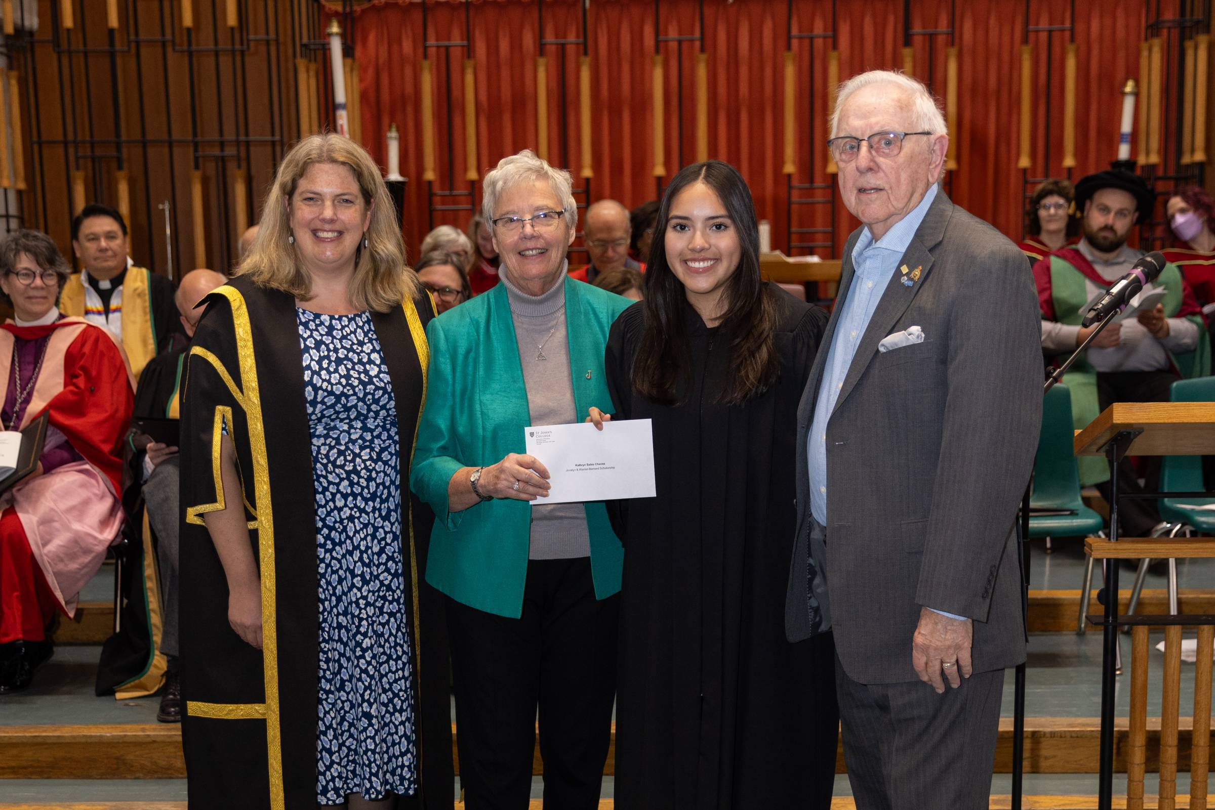 L-R: Allison Abra, Jocelyn Barnard, Kathryn Salas Chavez, Warren Barnard