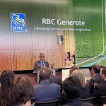 President Michael Benarroch speaks at the RBC event